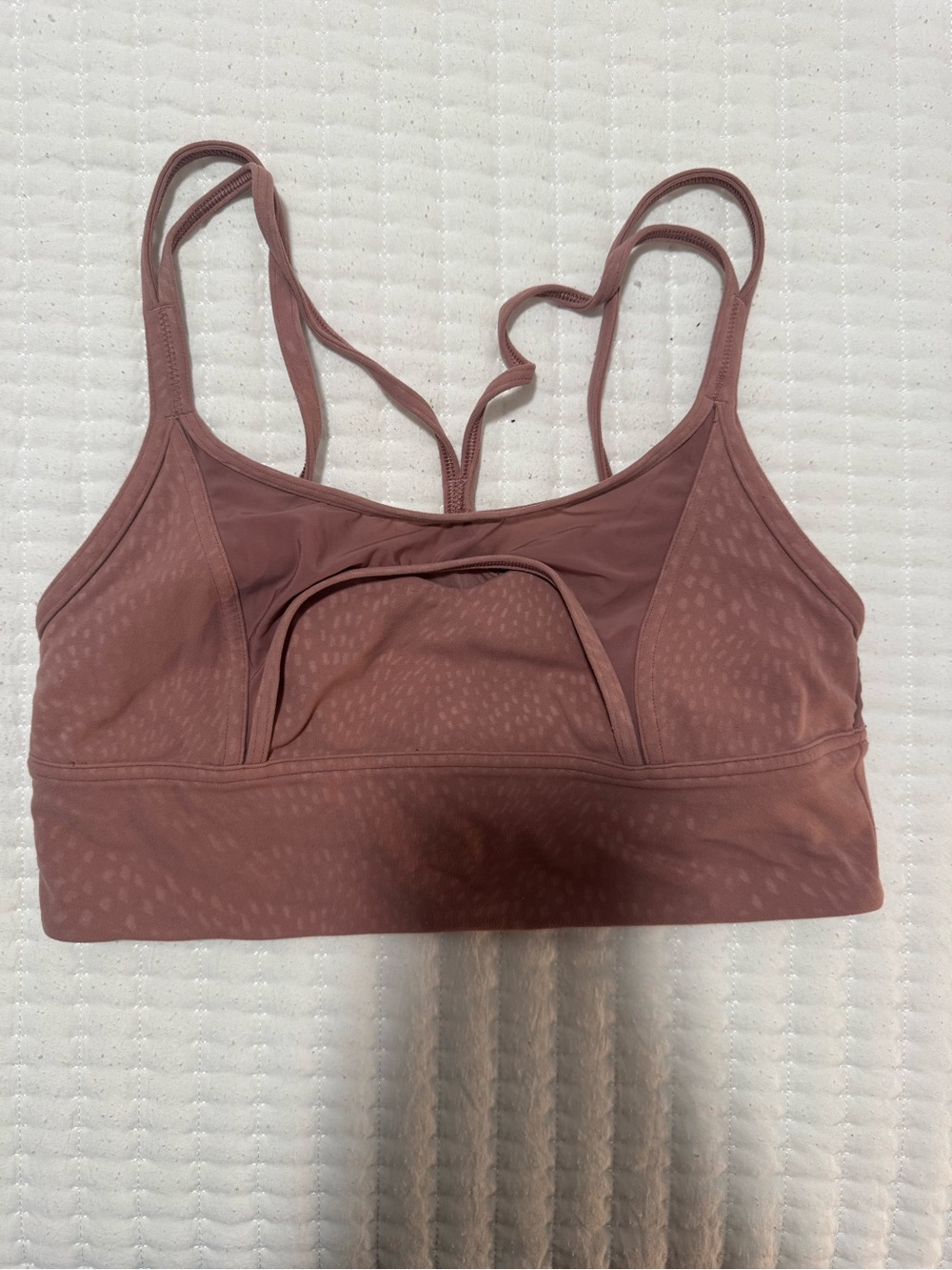 lululemon athletica Strappy Sports Bra - Dusty Mauve